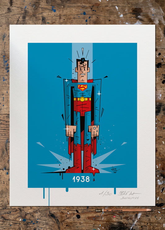 Monsieur SUPER | 1938 | Édition d'Art Limitée - Museum Print 40×50 cm