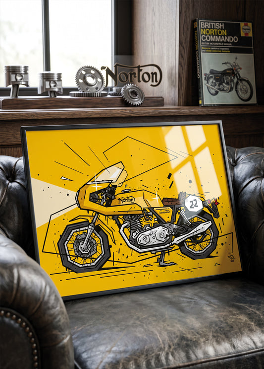 750 COMMANDO RACER Poster