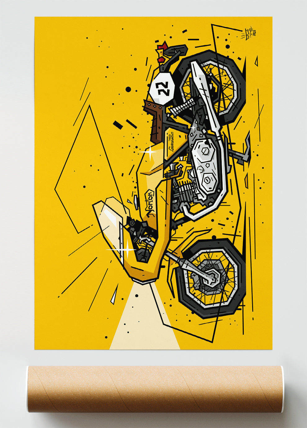 750 COMMANDO RACER Poster