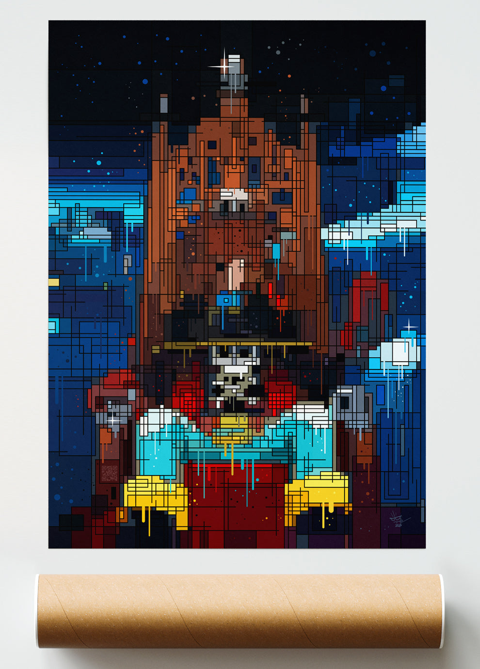 Albator, illustration Captain Harlock space opera anime, fine art print — Eric Blanchot, 2026