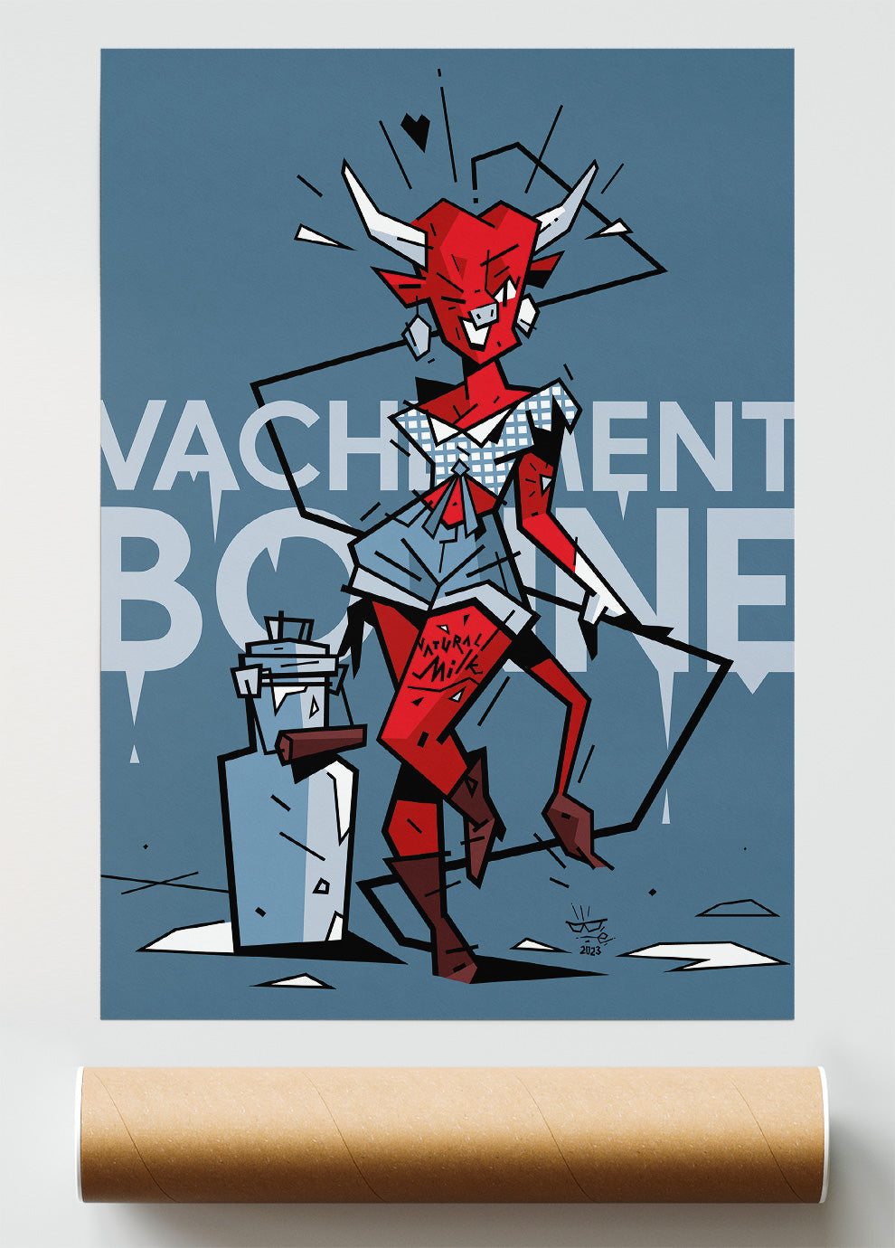 La Francomtoise, illustration regional gourmet heritage, fine art print — Eric Blanchot, 2023