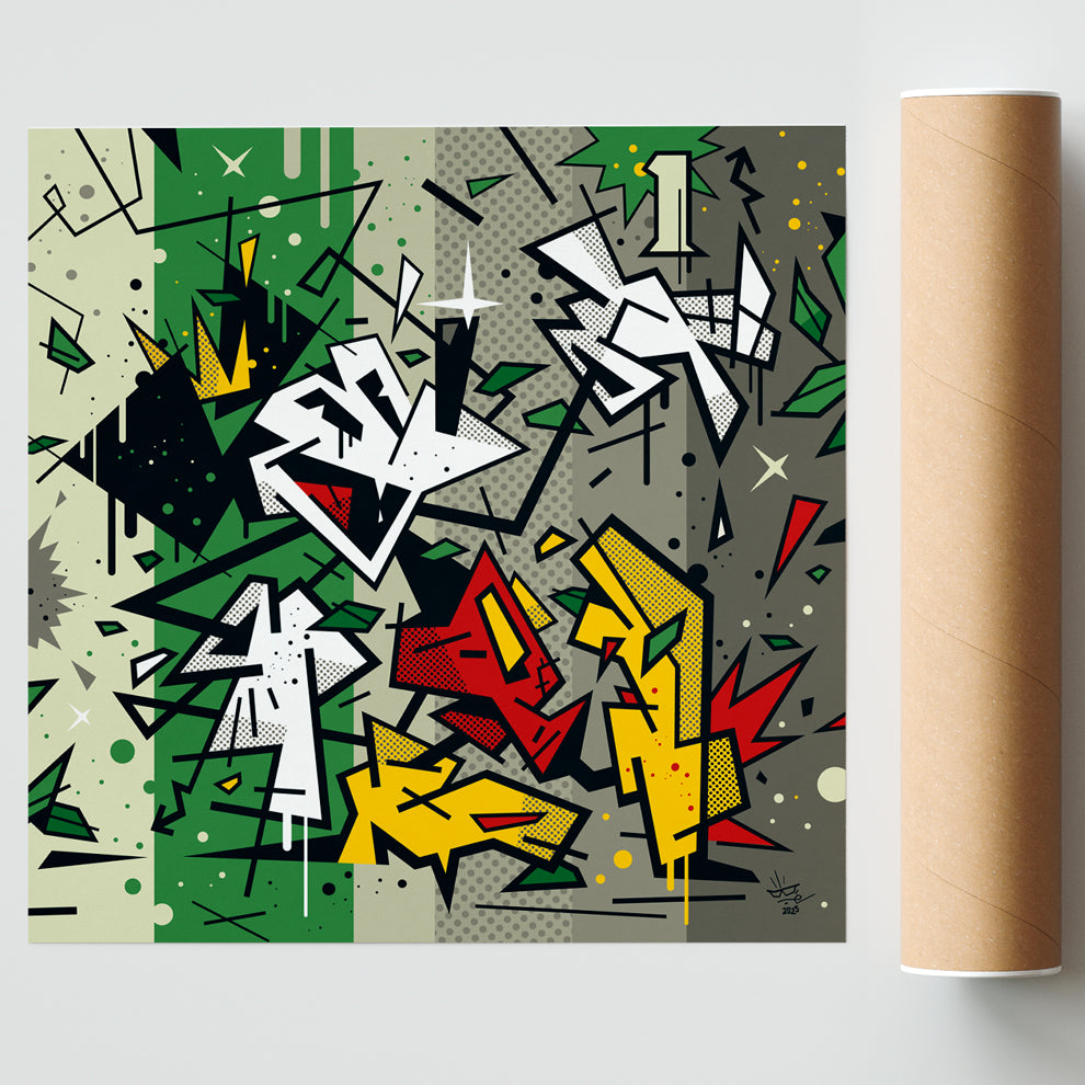 Mickey Mouse, illustration pop culture icon graphic, fine art print — Eric Blanchot, 2025