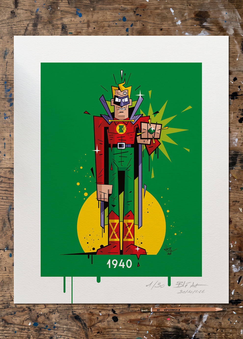 Monsieur LANTERNE | 1940 | Édition d'Art Limitée - Museum Print 40×50 cm