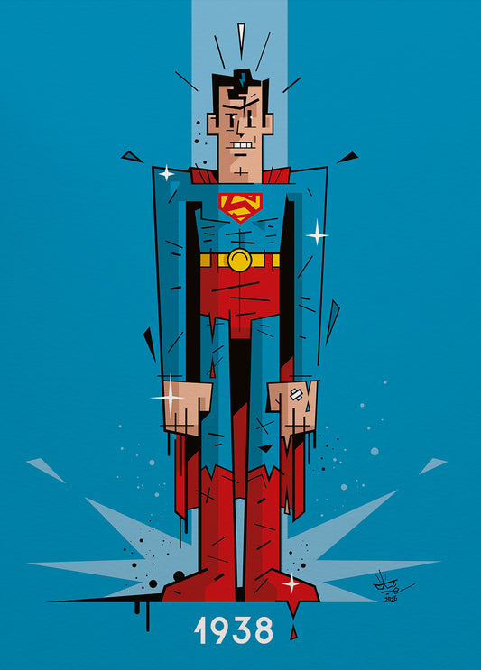 Monsieur SUPER | 1938 | Édition d'Art Limitée - Museum Print 40×50 cm