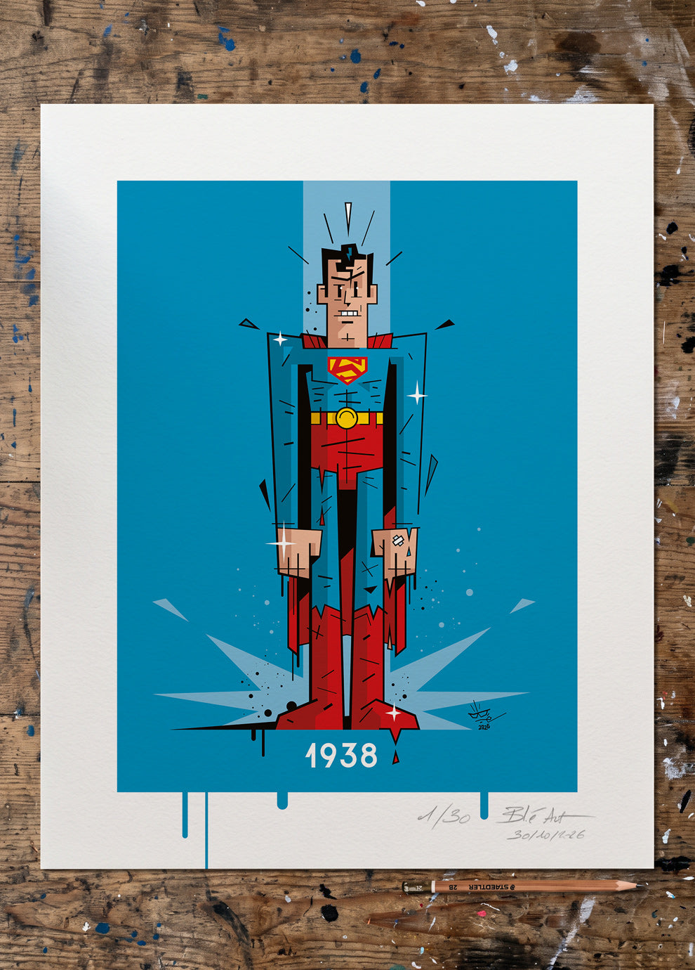 Monsieur SUPER | 1938 | Édition d'Art Limitée - Museum Print 40×50 cm