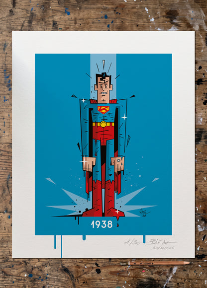 Monsieur SUPER | 1938 | Édition d'Art Limitée - Museum Print 40×50 cm