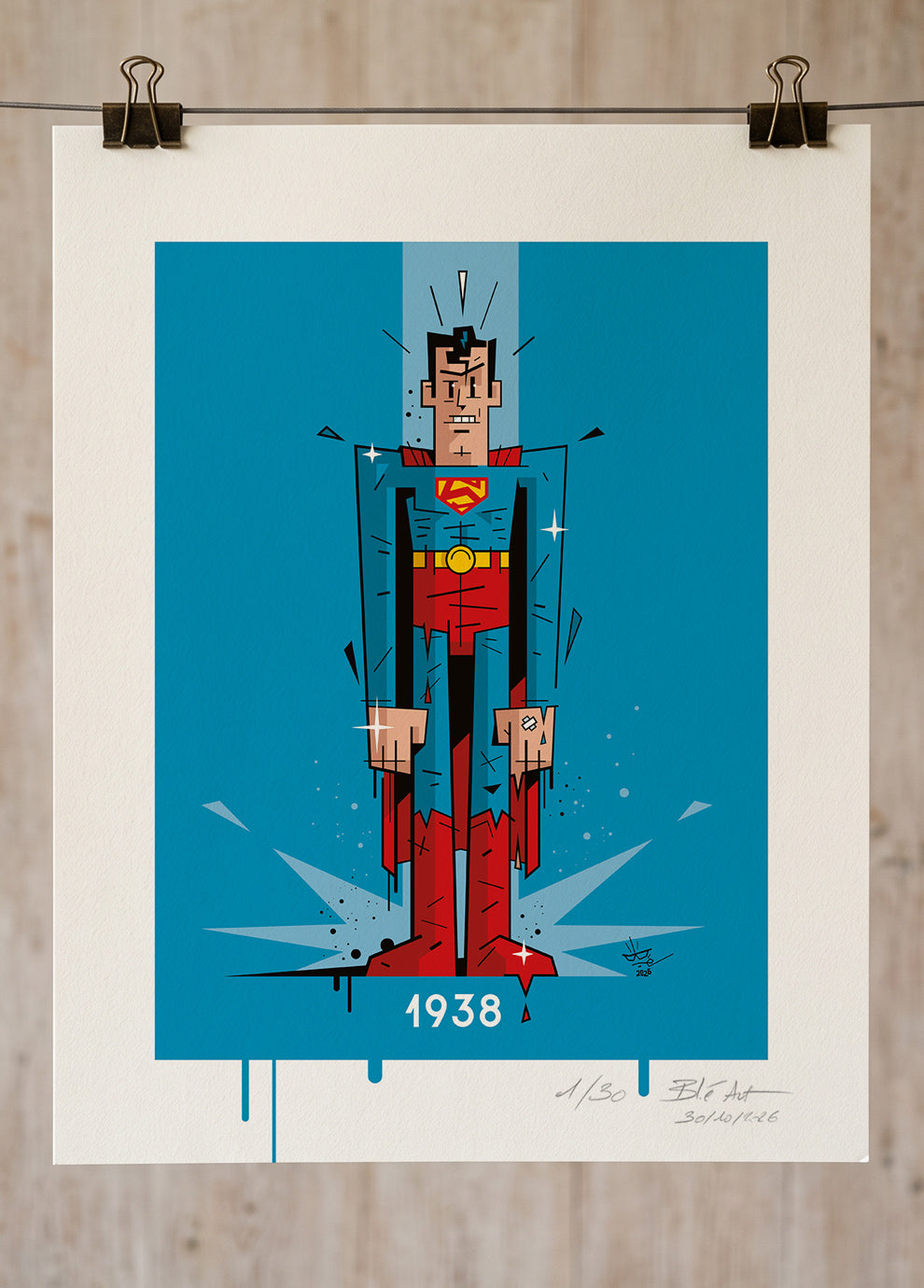 Monsieur SUPER | 1938 | Édition d'Art Limitée - Museum Print 40×50 cm