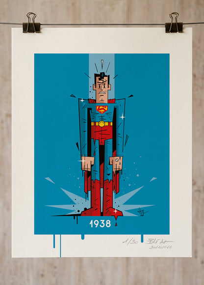 Monsieur SUPER | 1938 | Édition d'Art Limitée - Museum Print 40×50 cm