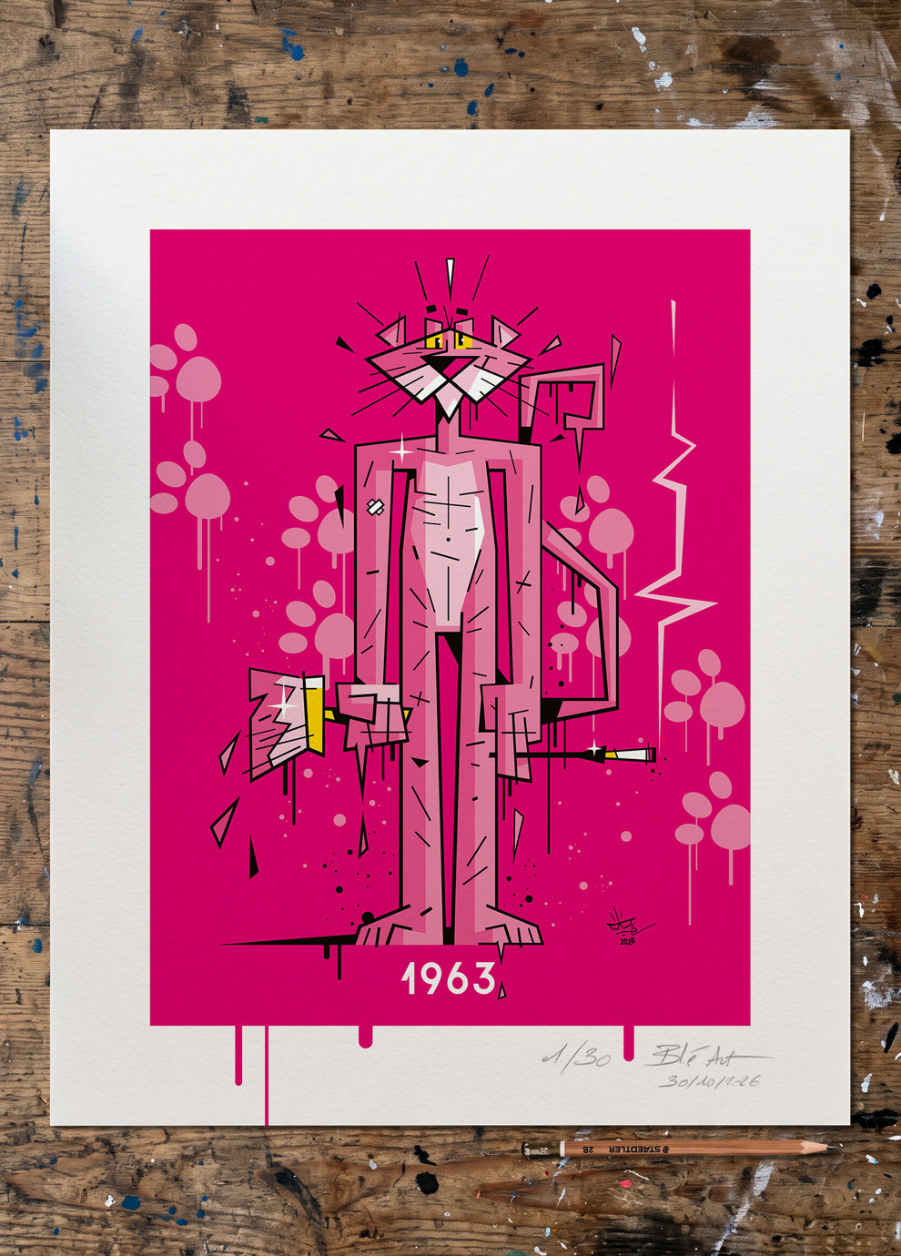 Monsieur ROSE | 1963 | Édition d'Art Limitée - Museum Print 40×50 cm