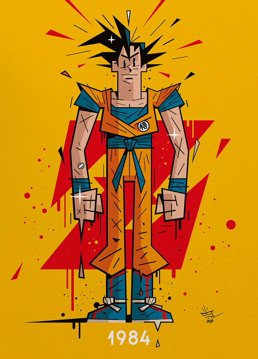 Monsieur KAKAROT | 1984 | Édition d'Art Limitée - Museum Print 40×50 cm