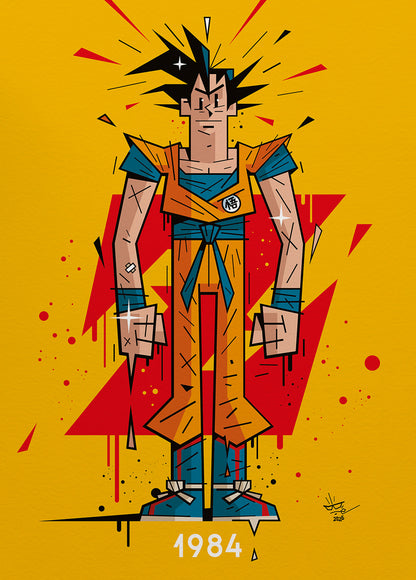 Monsieur KAKAROT | 1984 | Édition d'Art Limitée - Museum Print 40×50 cm
