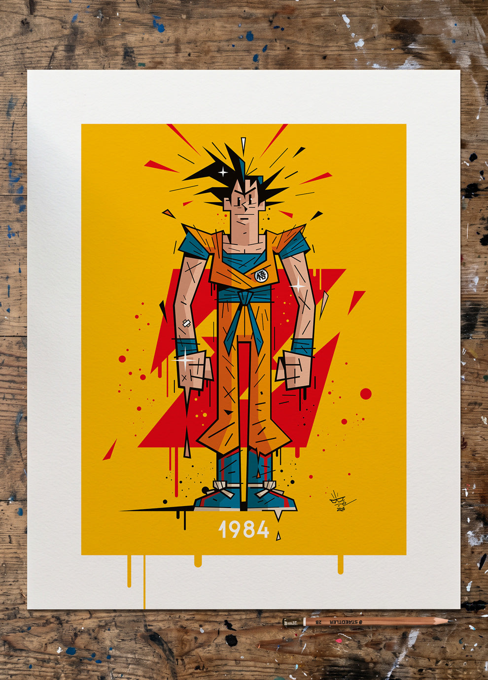 Monsieur KAKAROT | 1984 | Édition d'Art Limitée - Museum Print 40×50 cm