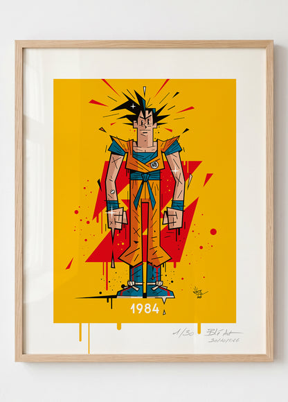 Monsieur KAKAROT | 1984 | Édition d'Art Limitée - Museum Print 40×50 cm