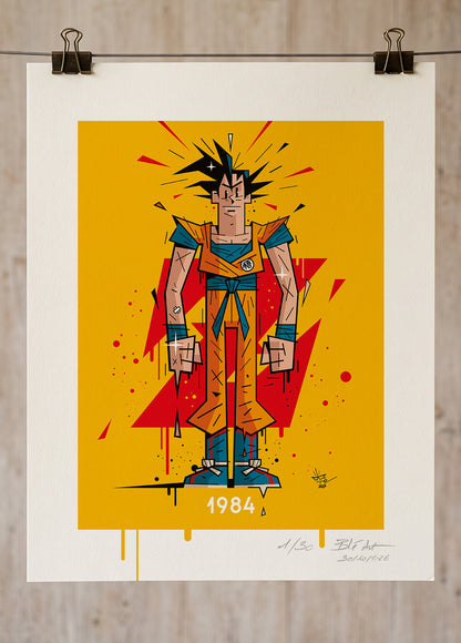 Monsieur KAKAROT | 1984 | Édition d'Art Limitée - Museum Print 40×50 cm