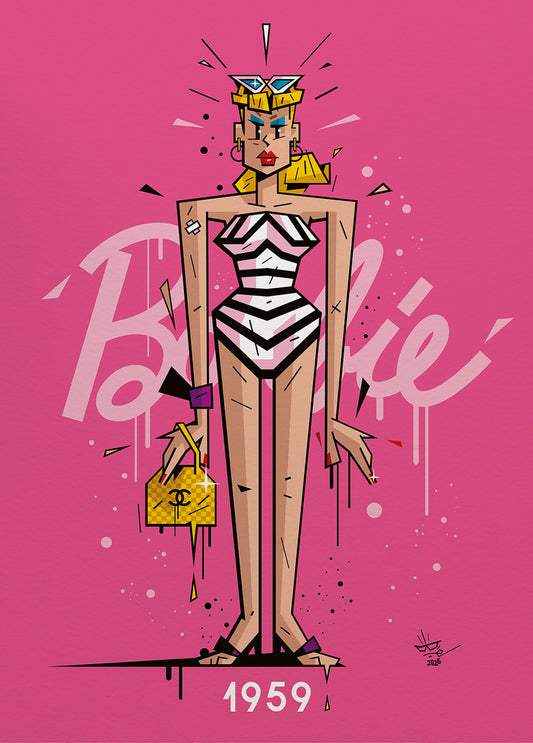 Madame BARBIE | 1959 | Édition d'Art Limitée - Museum Print 40×50 cm