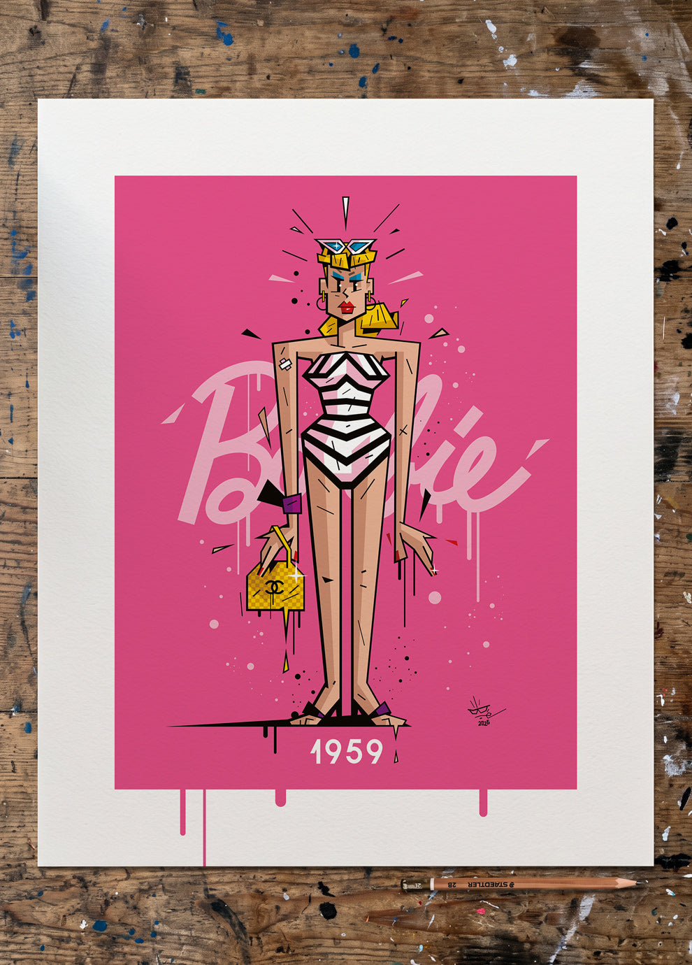 Madame BARBIE | 1959 | Édition d'Art Limitée - Museum Print 40×50 cm