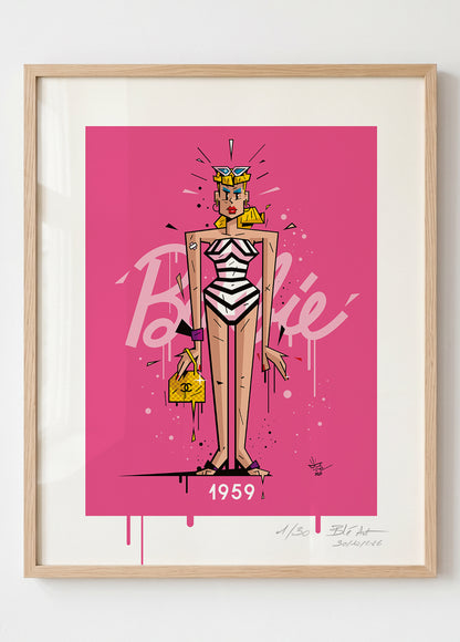 Madame BARBIE | 1959 | Édition d'Art Limitée - Museum Print 40×50 cm