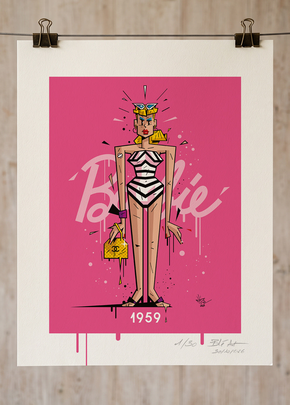 Madame BARBIE | 1959 | Édition d'Art Limitée - Museum Print 40×50 cm