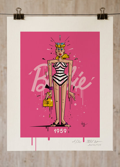 Madame BARBIE | 1959 | Édition d'Art Limitée - Museum Print 40×50 cm