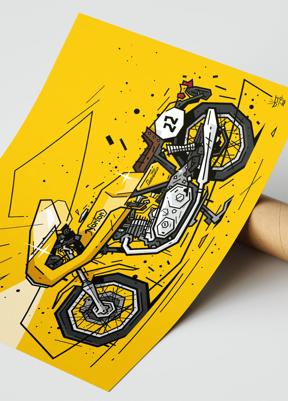 750 COMMANDO RACER Poster