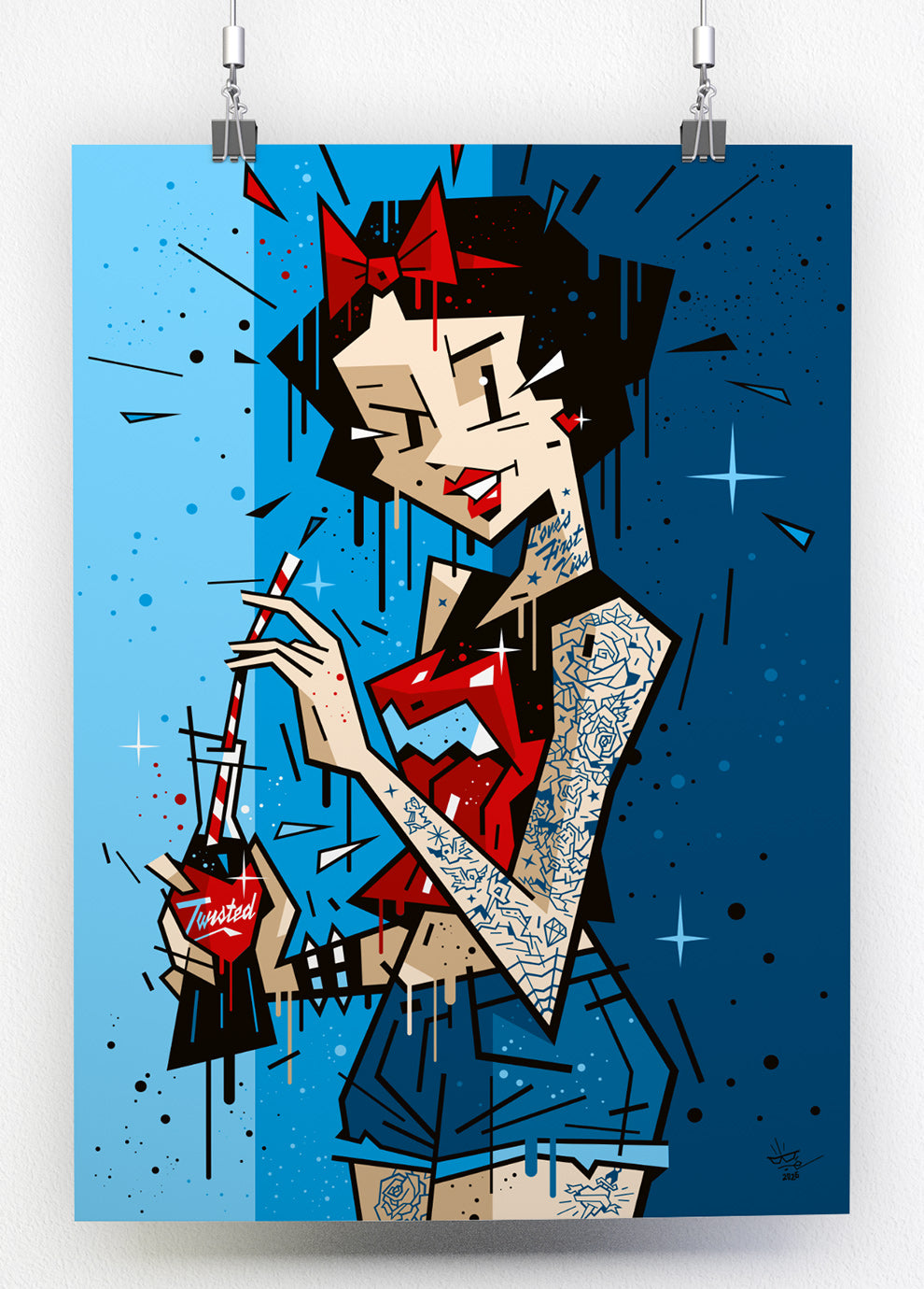 Snow White, illustration Love's First Kiss, fine art print— Eric Blanchot, 2026