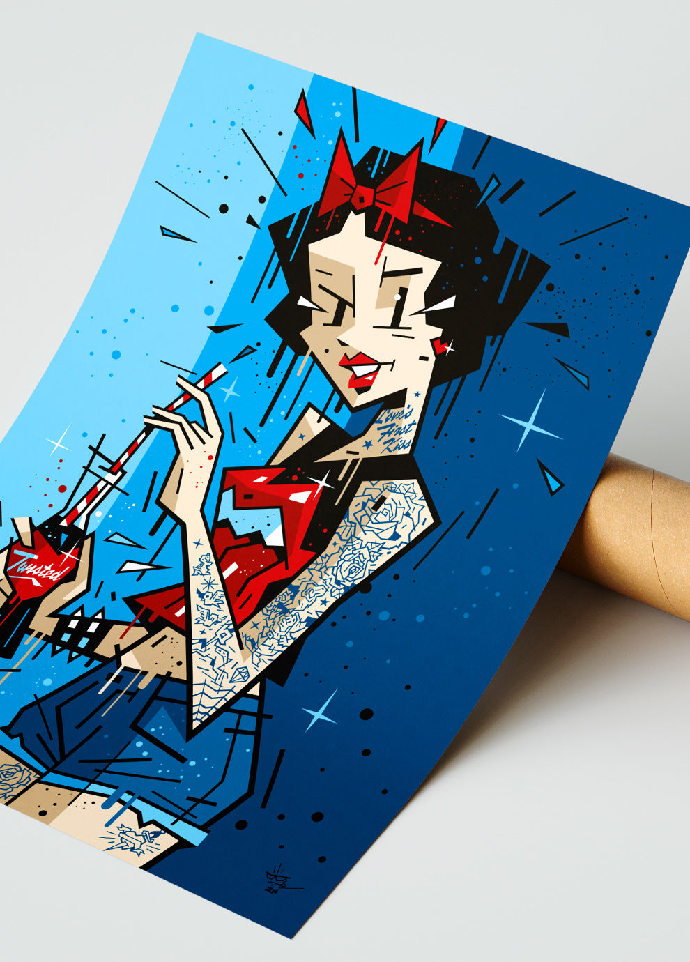 Snow White, illustration Love's First Kiss, fine art print  — Eric Blanchot, 2026