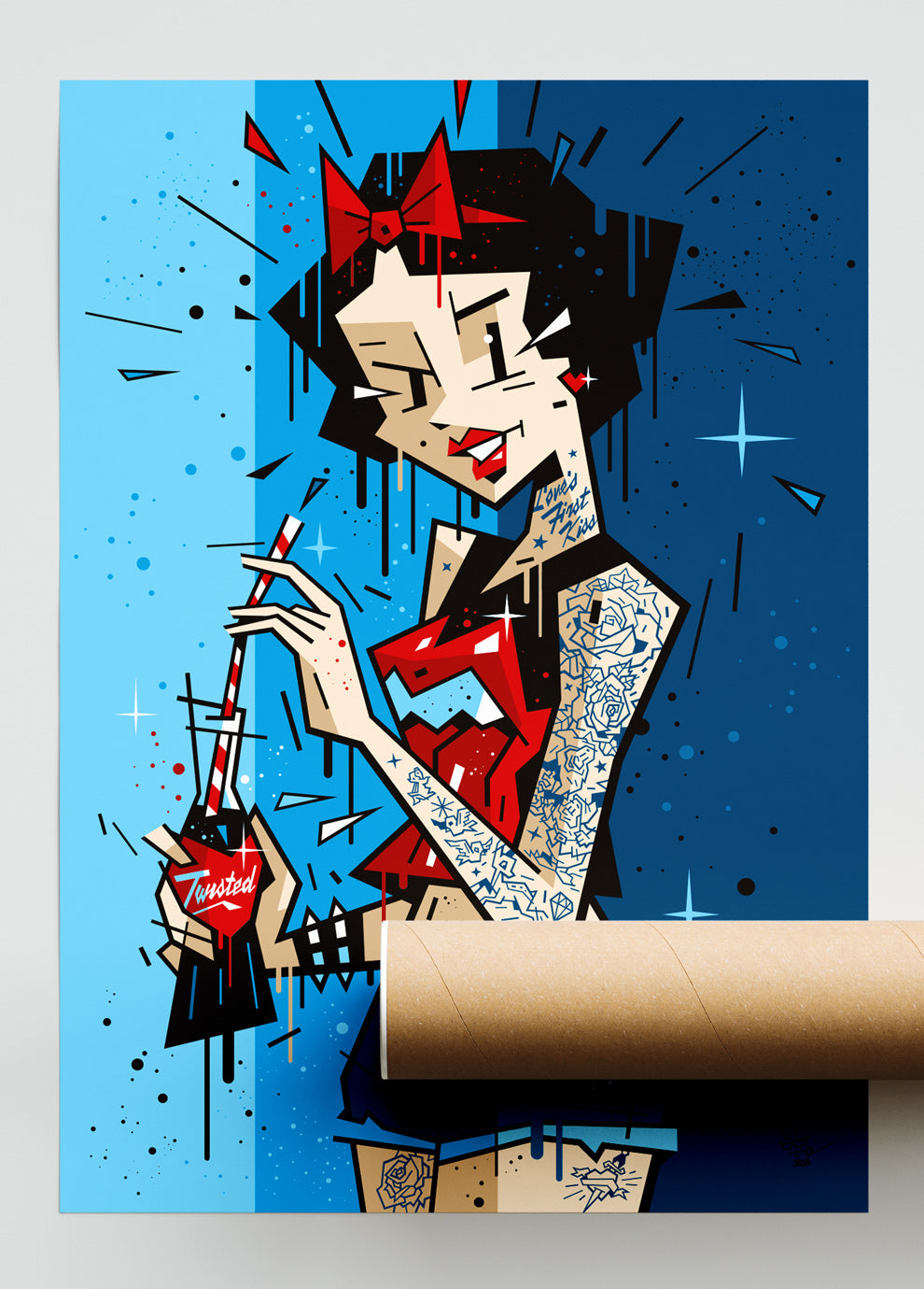 Snow White, illustration Love's First Kiss, fine art print  — Eric Blanchot, 2026