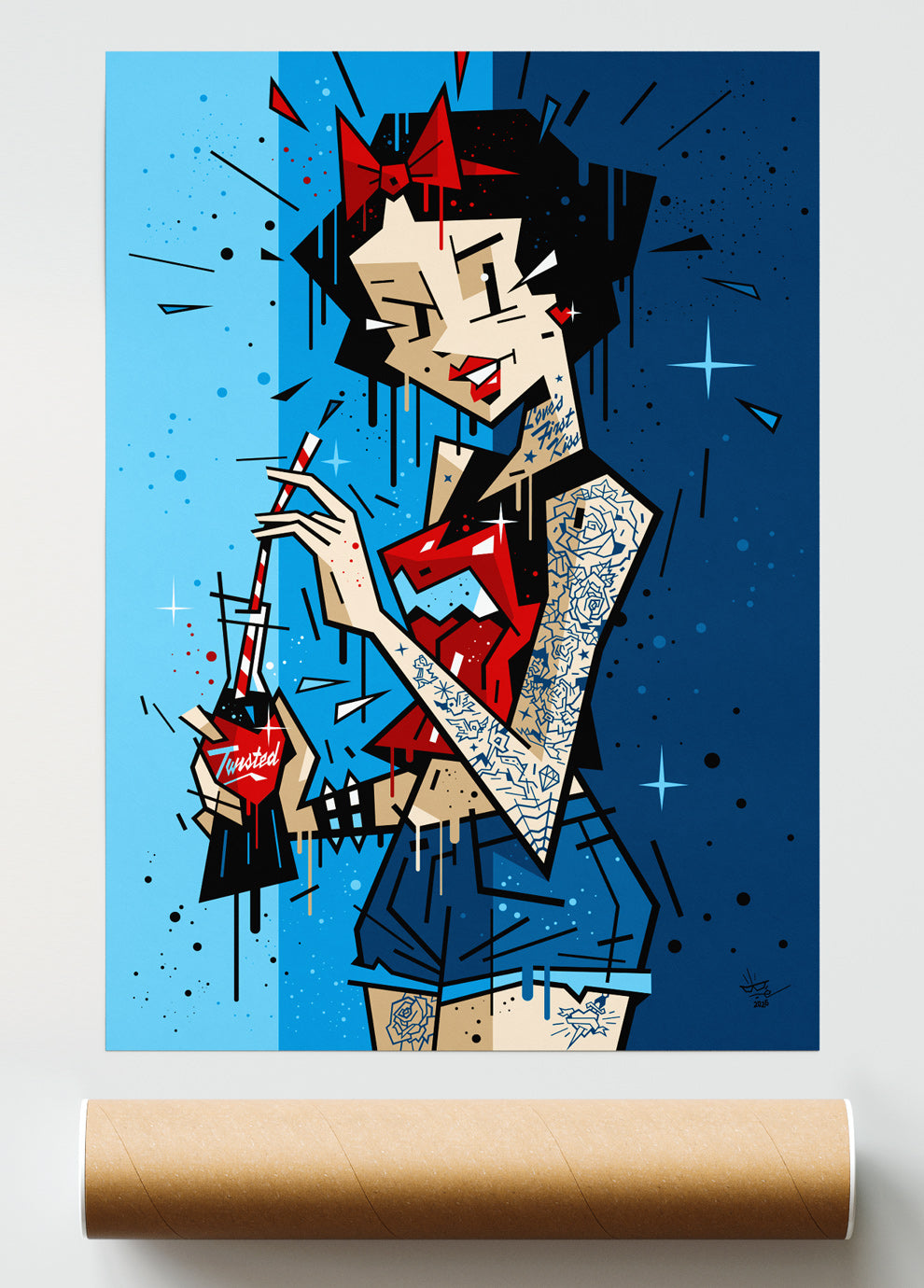 Snow White, illustration Love's First Kiss, fine art print  — Eric Blanchot, 2026
