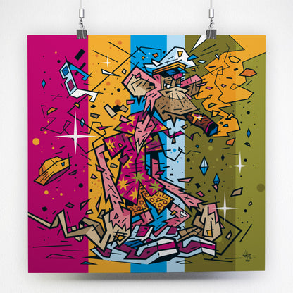 Bored Ape, illustration NFT culture graphic reinterpretation, fine art print — Eric Blanchot, 2024