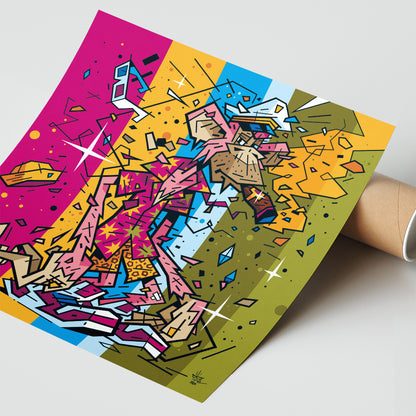Bored Ape, illustration NFT culture graphic reinterpretation, fine art print — Eric Blanchot, 2024