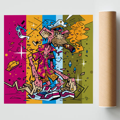 Bored Ape, illustration NFT culture graphic reinterpretation, fine art print — Eric Blanchot, 2024