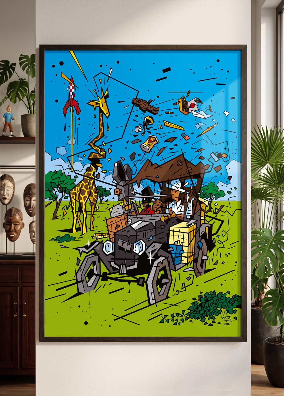 Affiche HOMMAGE À HERGÉ