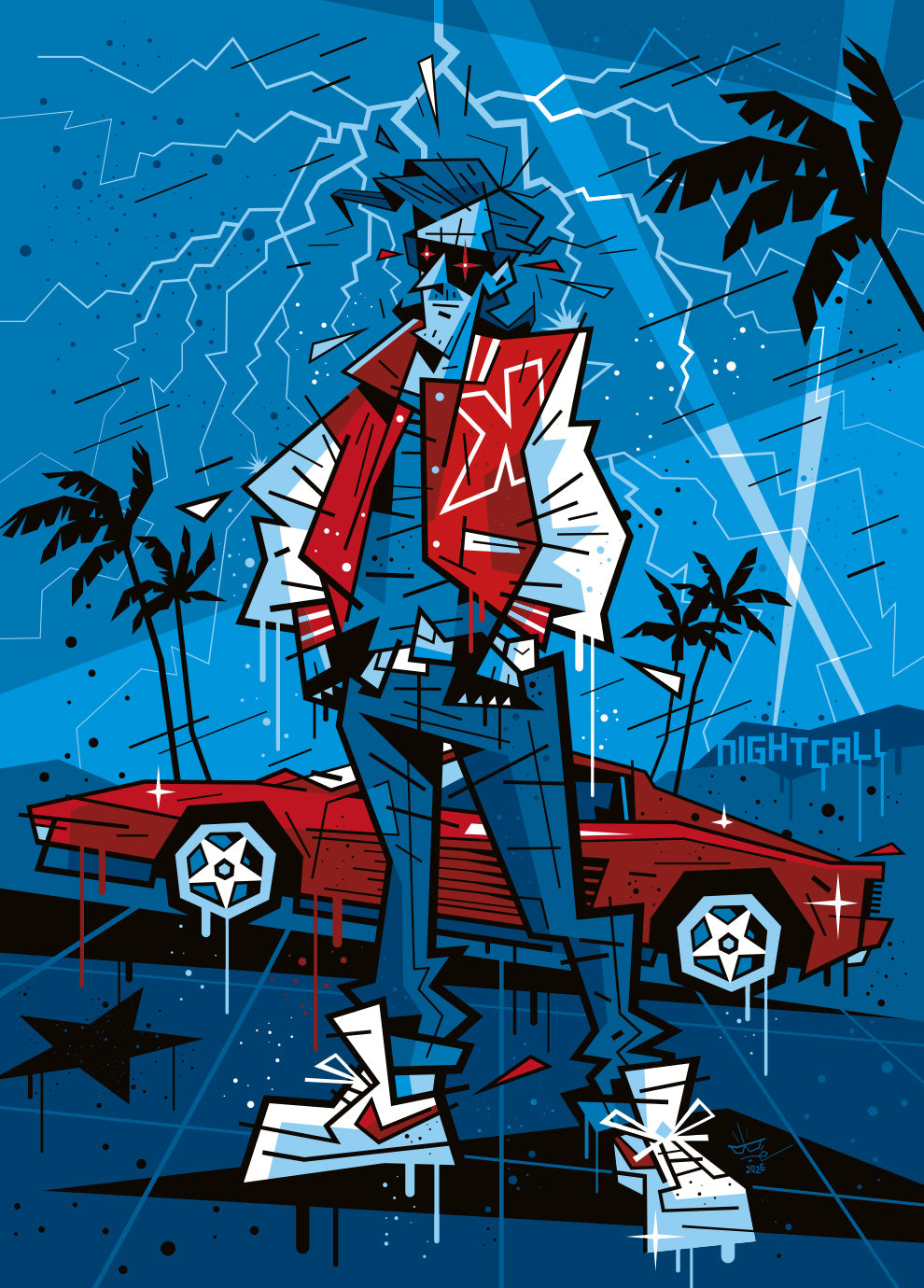 Kavinsky, illustration Nightcall — Eric Blanchot, 2026