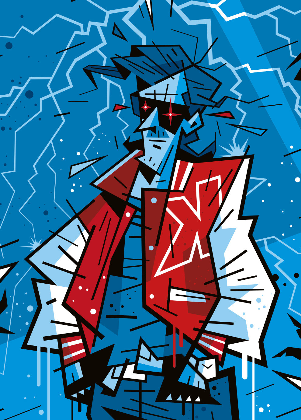 Kavinsky, illustration Nightcall, detail — Eric Blanchot, 2026