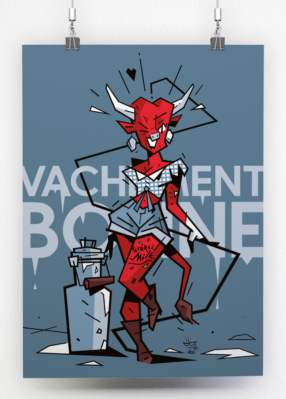 La Francomtoise, illustration regional gourmet heritage, fine art print — Eric Blanchot, 2023