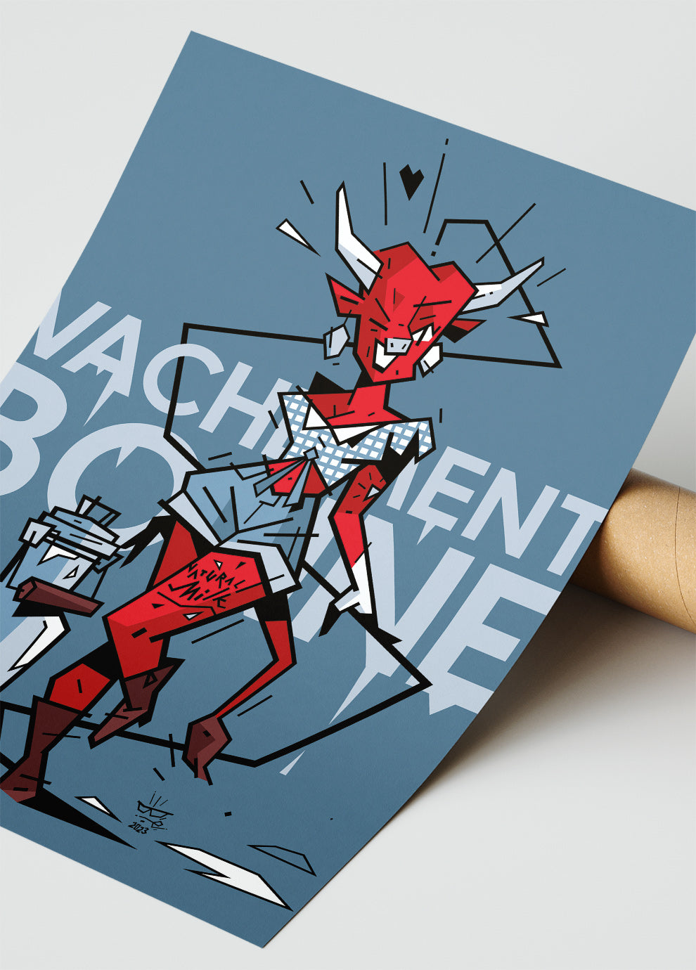 La Francomtoise, illustration regional gourmet heritage, fine art print — Eric Blanchot, 2023