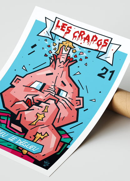 Les Crados, illustration Garbage Pail Kids pop culture, fine art print — Eric Blanchot, 2021