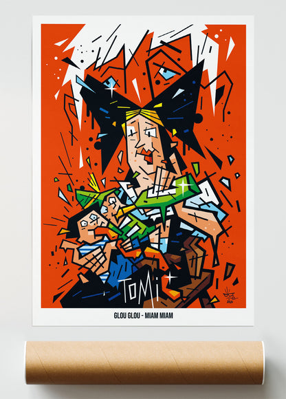 Tomi Ungerer, illustration tribute Alsatian illustrator, fine art print — Eric Blanchot, 2024