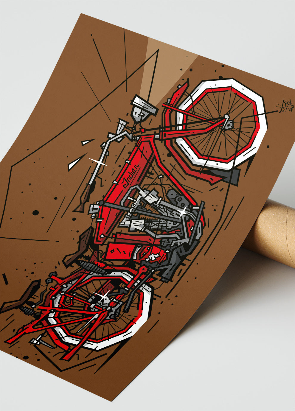 Affiche V-TWIN 1914
